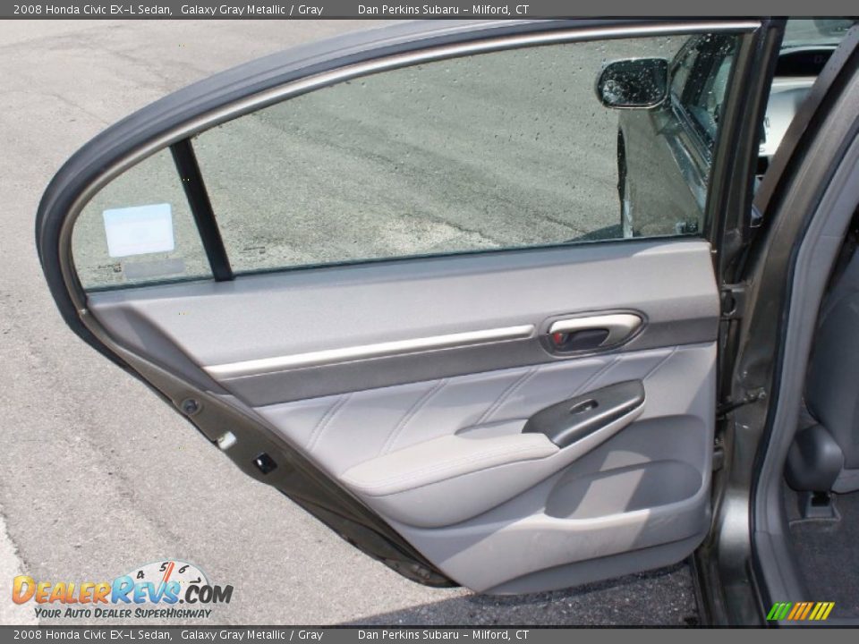 2008 Honda Civic EX-L Sedan Galaxy Gray Metallic / Gray Photo #18