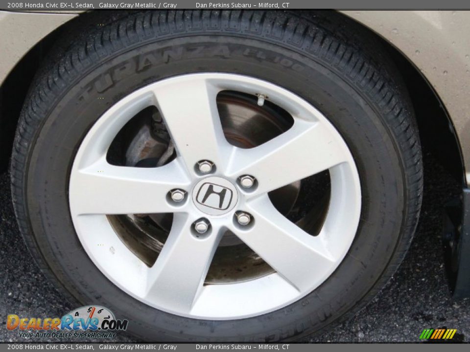 2008 Honda Civic EX-L Sedan Galaxy Gray Metallic / Gray Photo #20