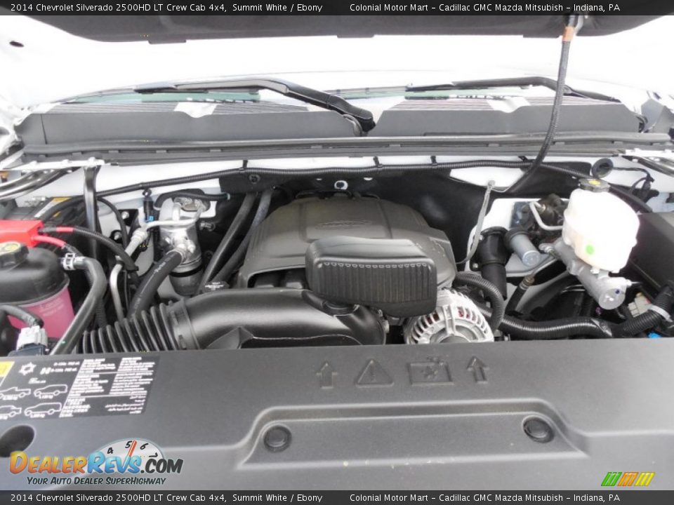 2014 Chevrolet Silverado 2500HD LT Crew Cab 4x4 Summit White / Ebony Photo #12