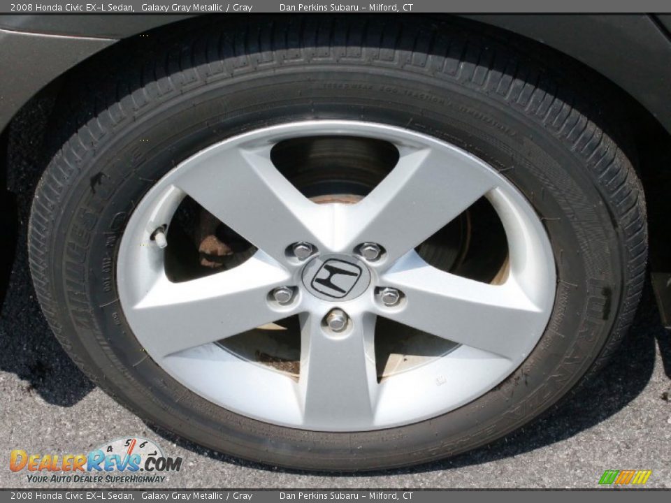 2008 Honda Civic EX-L Sedan Galaxy Gray Metallic / Gray Photo #22