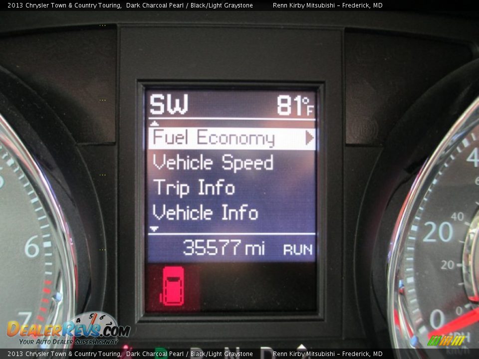 2013 Chrysler Town & Country Touring Dark Charcoal Pearl / Black/Light Graystone Photo #22