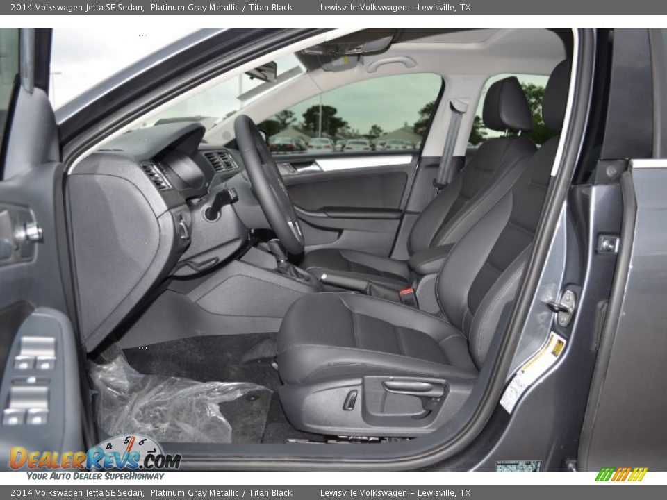 2014 Volkswagen Jetta SE Sedan Platinum Gray Metallic / Titan Black Photo #3