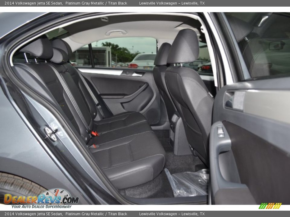2014 Volkswagen Jetta SE Sedan Platinum Gray Metallic / Titan Black Photo #4