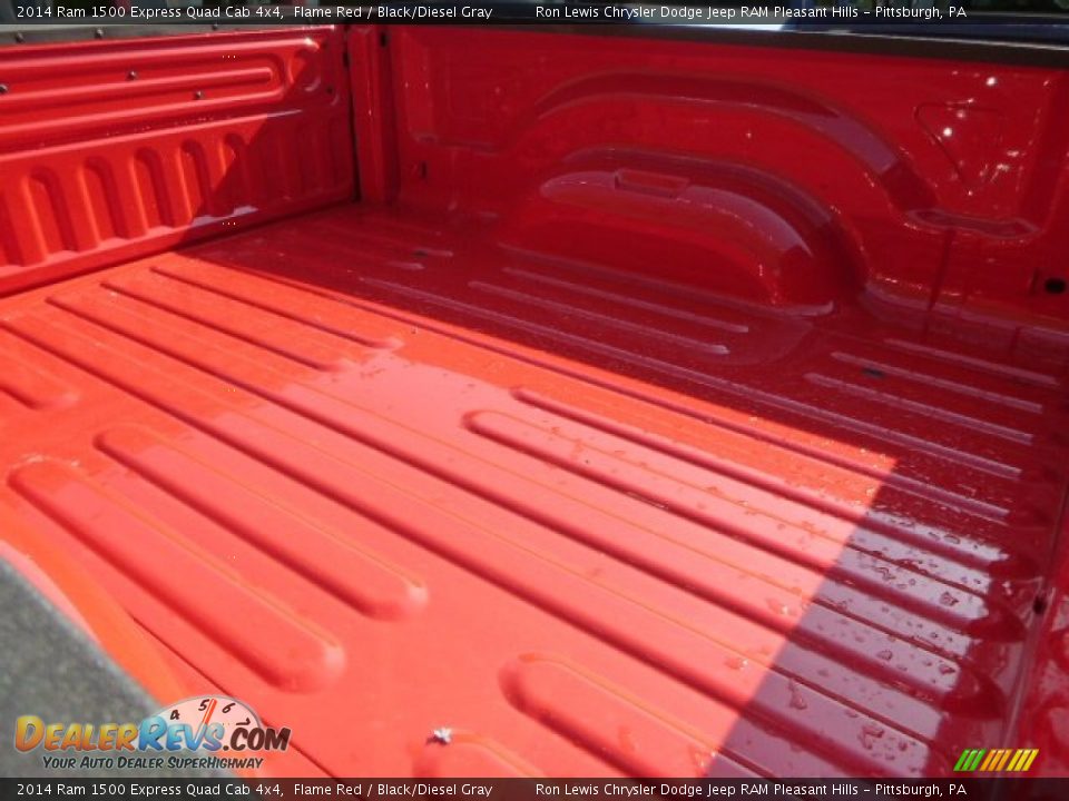 2014 Ram 1500 Express Quad Cab 4x4 Flame Red / Black/Diesel Gray Photo #9