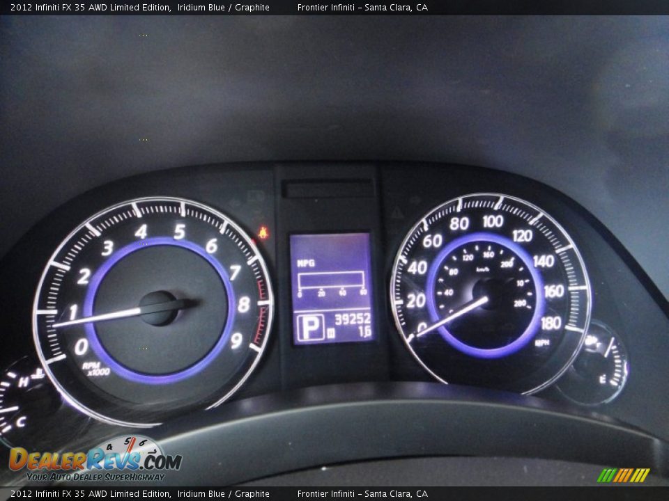 2012 Infiniti FX 35 AWD Limited Edition Iridium Blue / Graphite Photo #8