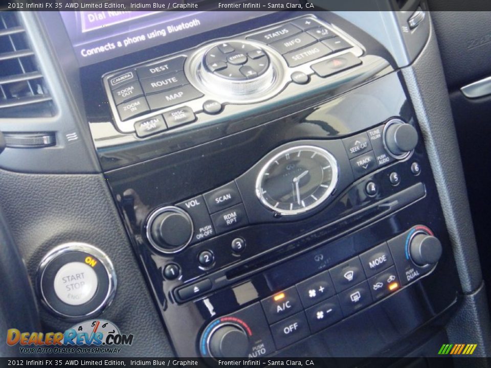 2012 Infiniti FX 35 AWD Limited Edition Iridium Blue / Graphite Photo #13