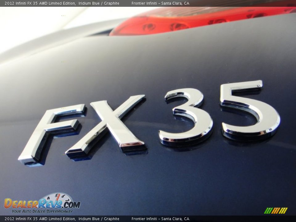 2012 Infiniti FX 35 AWD Limited Edition Iridium Blue / Graphite Photo #20