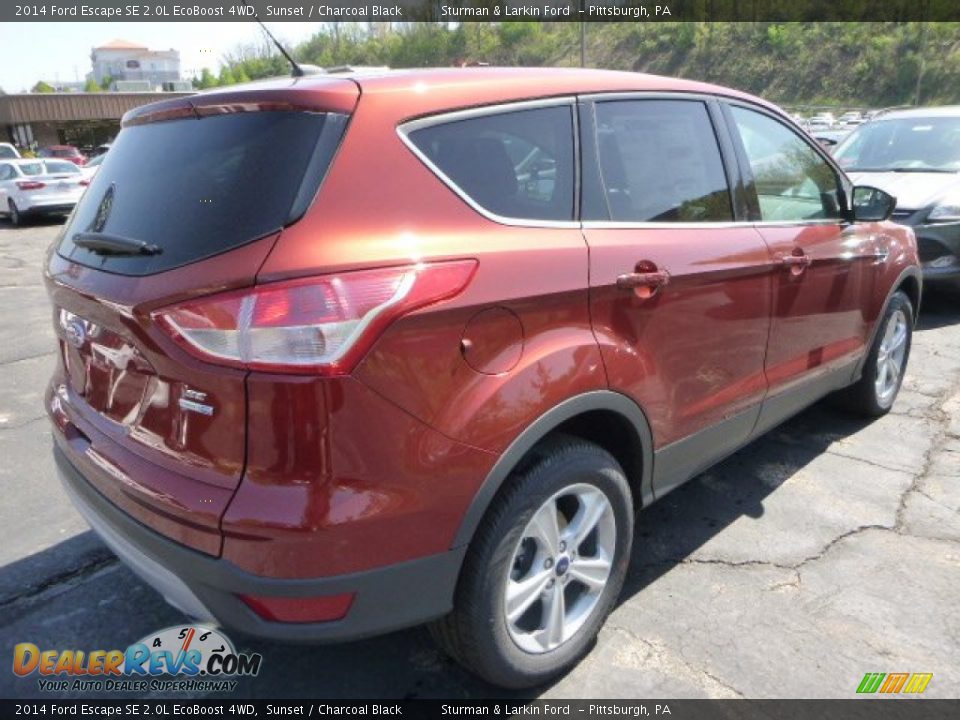 2014 Ford Escape SE 2.0L EcoBoost 4WD Sunset / Charcoal Black Photo #2