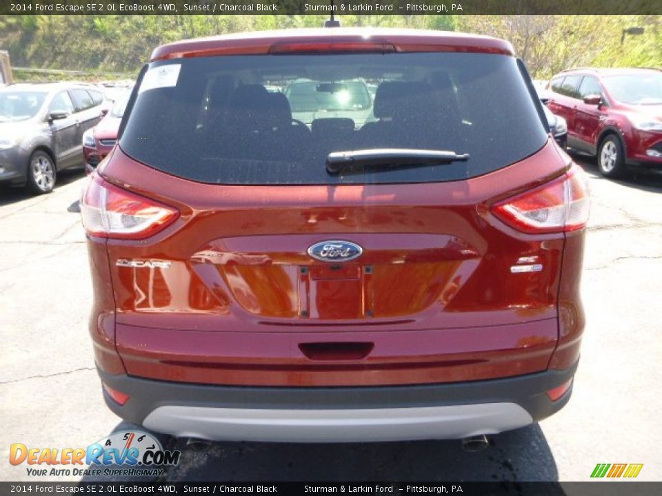 2014 Ford Escape SE 2.0L EcoBoost 4WD Sunset / Charcoal Black Photo #3