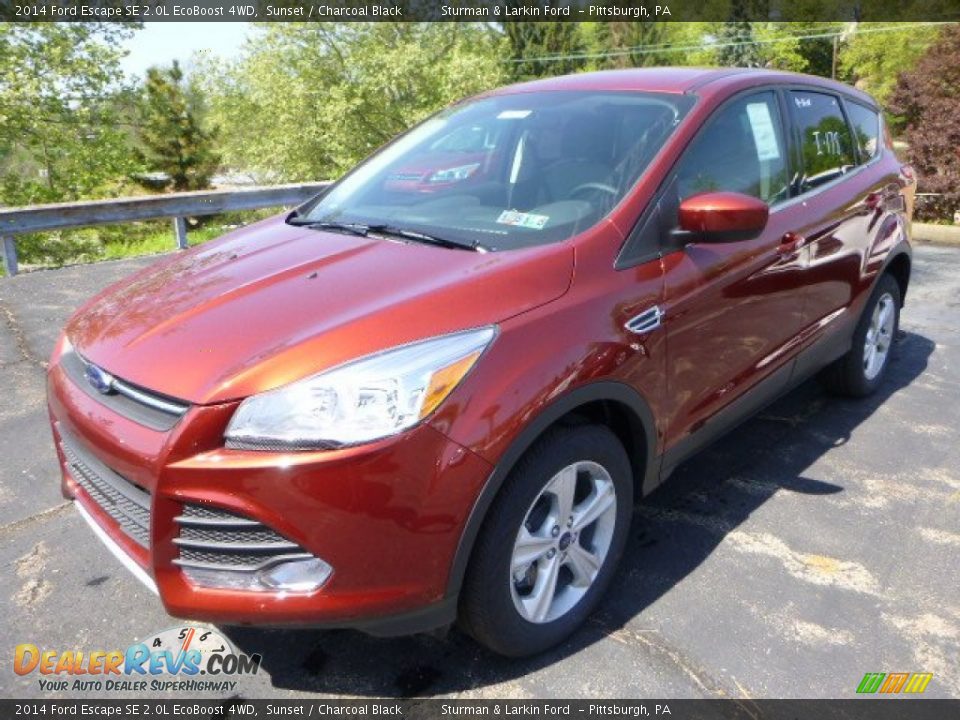 2014 Ford Escape SE 2.0L EcoBoost 4WD Sunset / Charcoal Black Photo #5