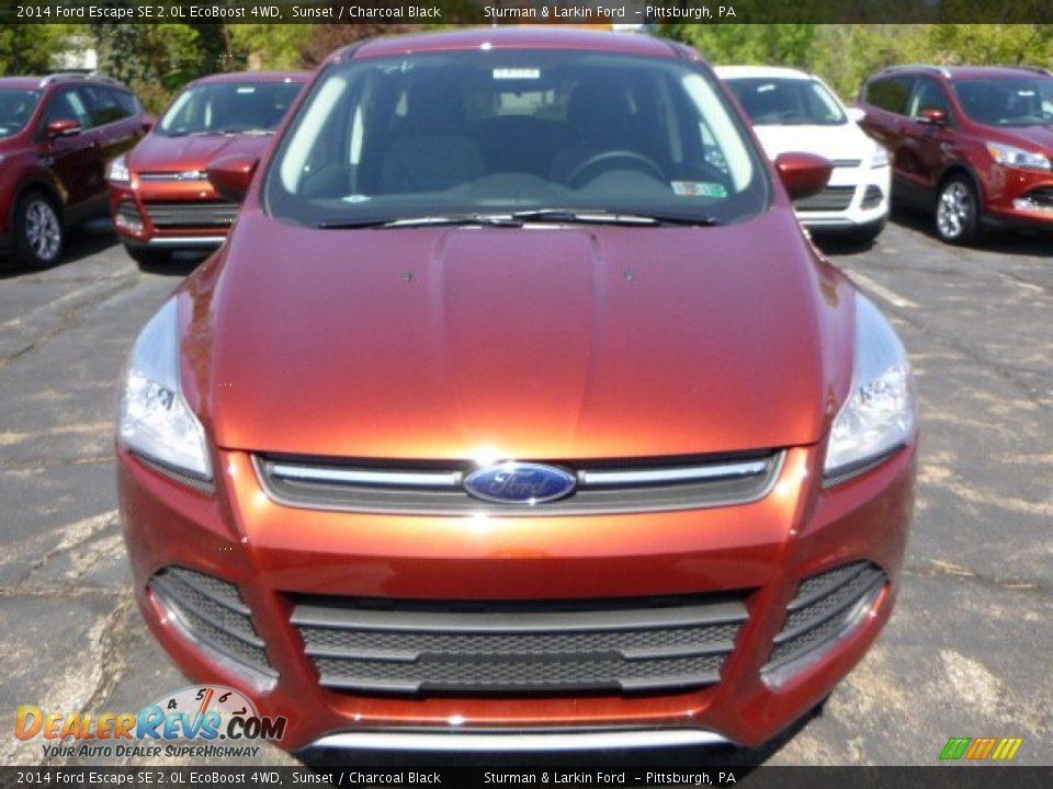 2014 Ford Escape SE 2.0L EcoBoost 4WD Sunset / Charcoal Black Photo #6