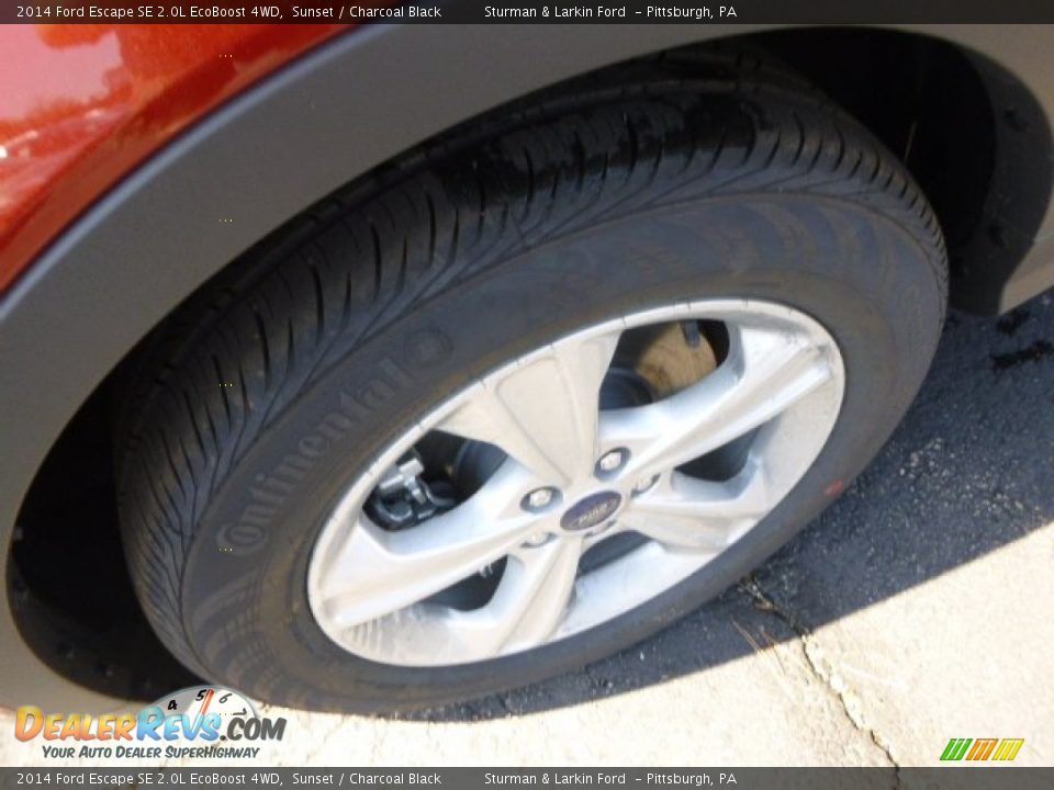 2014 Ford Escape SE 2.0L EcoBoost 4WD Sunset / Charcoal Black Photo #7