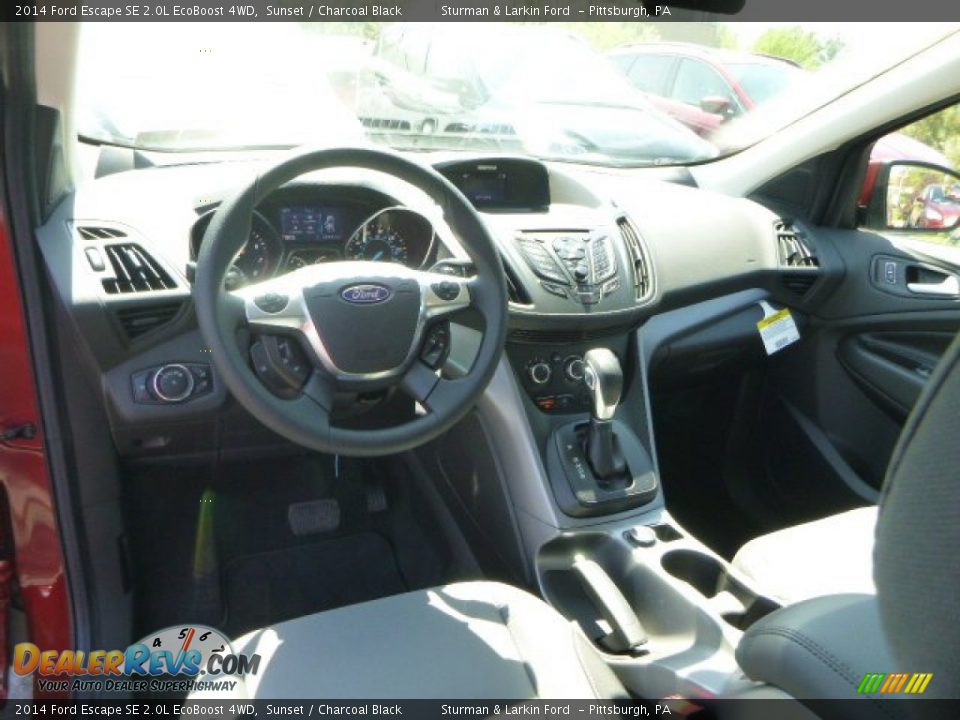 2014 Ford Escape SE 2.0L EcoBoost 4WD Sunset / Charcoal Black Photo #10