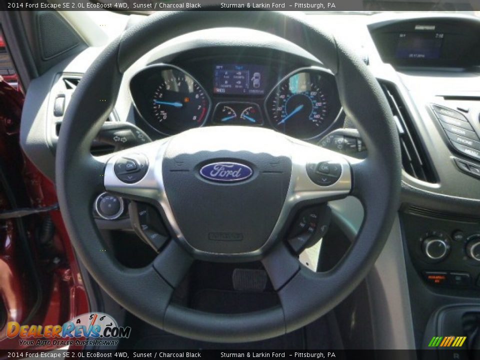 2014 Ford Escape SE 2.0L EcoBoost 4WD Sunset / Charcoal Black Photo #12