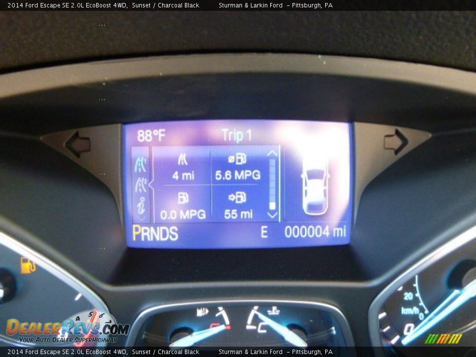 2014 Ford Escape SE 2.0L EcoBoost 4WD Sunset / Charcoal Black Photo #14