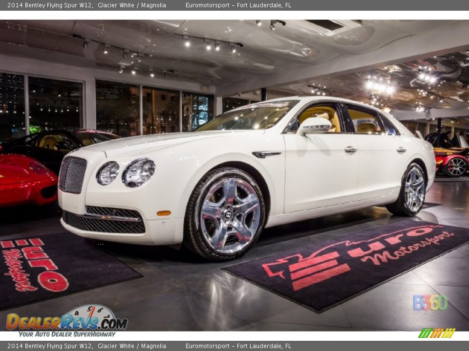 2014 Bentley Flying Spur W12 Glacier White / Magnolia Photo #1