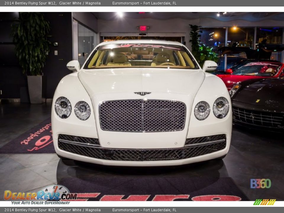 2014 Bentley Flying Spur W12 Glacier White / Magnolia Photo #2