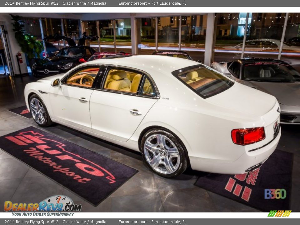 2014 Bentley Flying Spur W12 Glacier White / Magnolia Photo #4