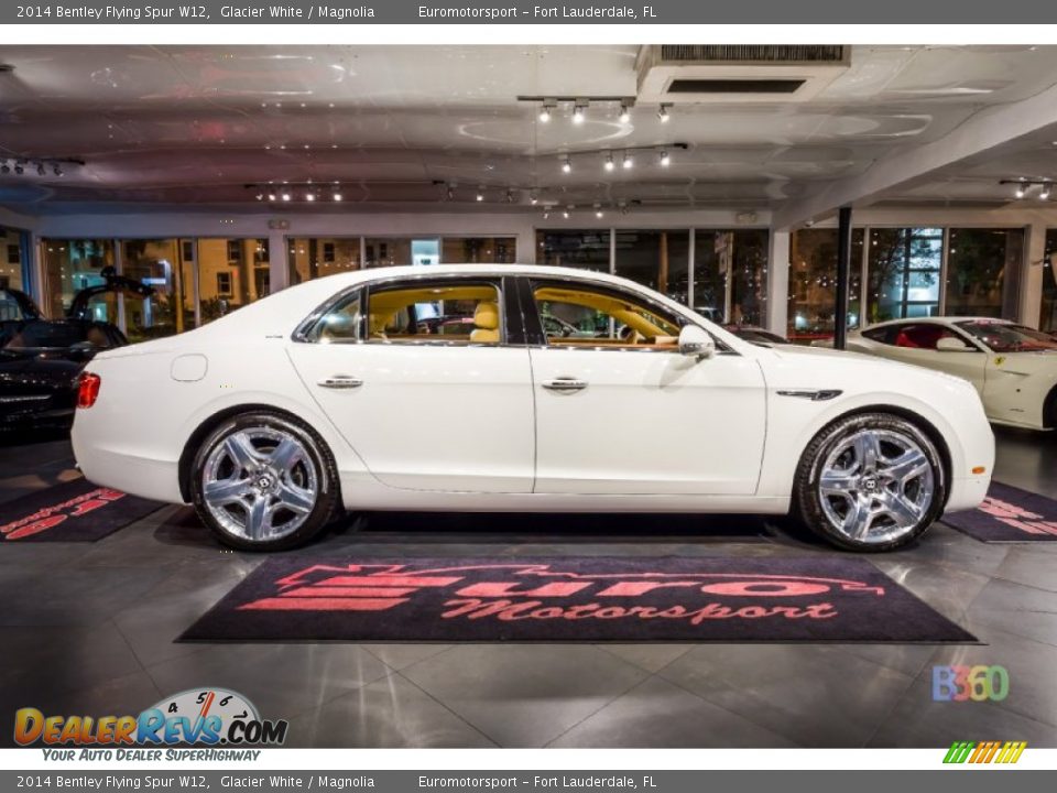 2014 Bentley Flying Spur W12 Glacier White / Magnolia Photo #7