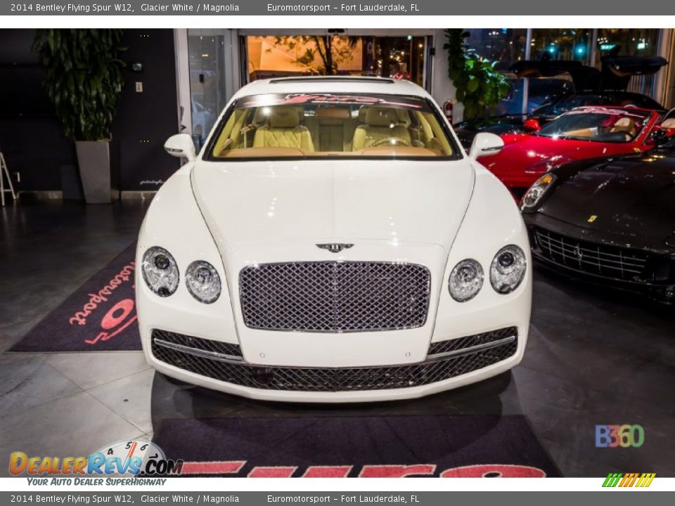 2014 Bentley Flying Spur W12 Glacier White / Magnolia Photo #10