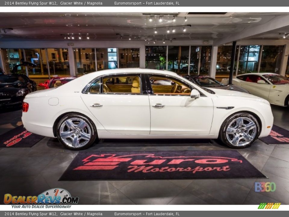 2014 Bentley Flying Spur W12 Glacier White / Magnolia Photo #12