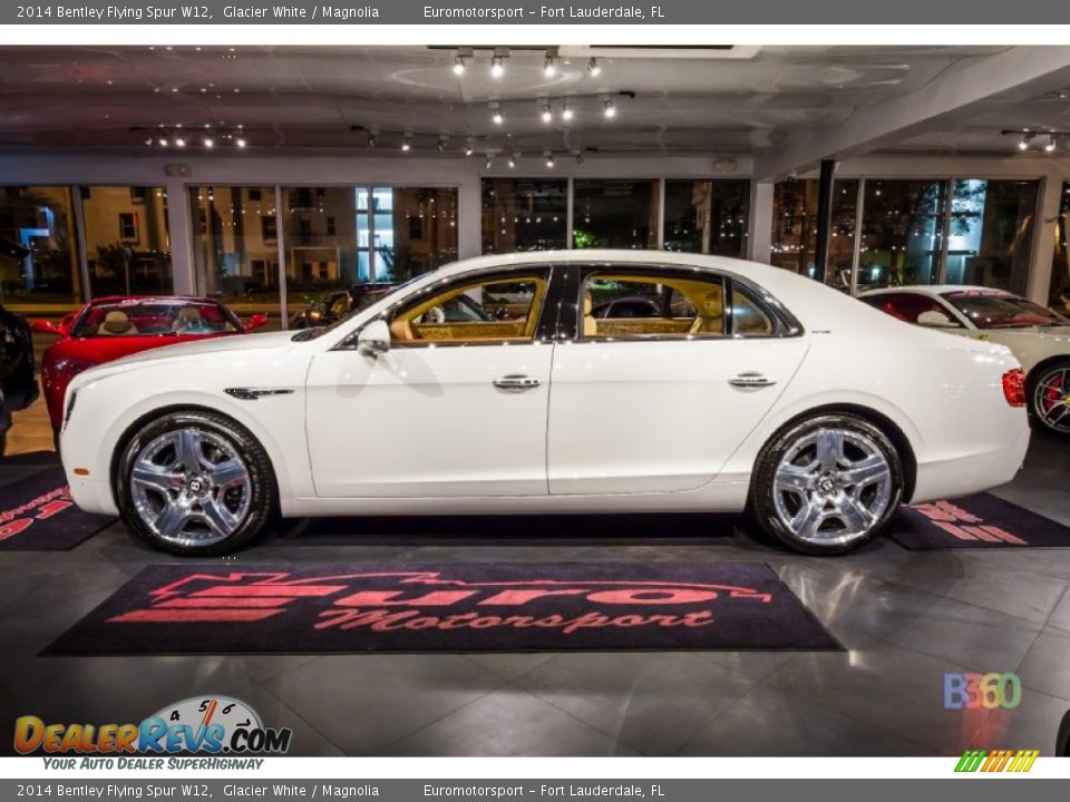 2014 Bentley Flying Spur W12 Glacier White / Magnolia Photo #15
