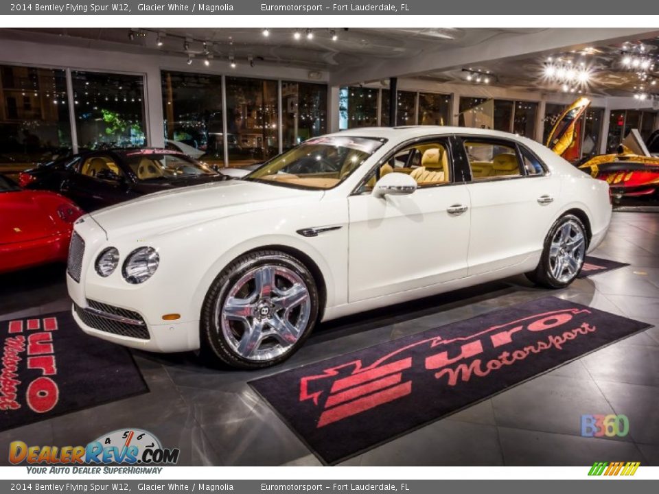 2014 Bentley Flying Spur W12 Glacier White / Magnolia Photo #16