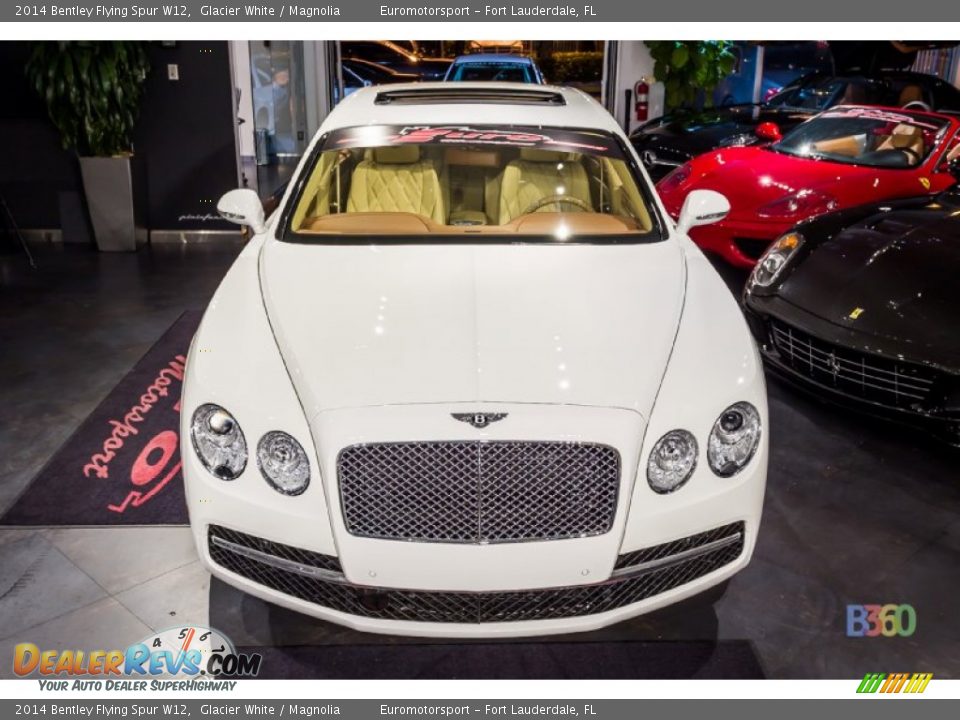 2014 Bentley Flying Spur W12 Glacier White / Magnolia Photo #17