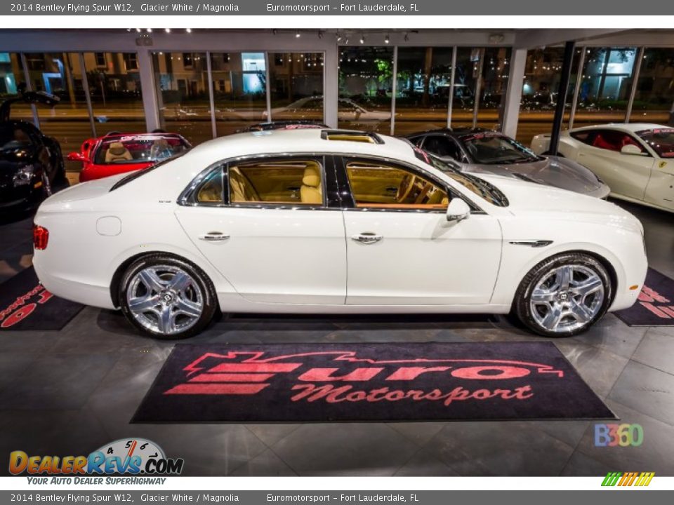 2014 Bentley Flying Spur W12 Glacier White / Magnolia Photo #19