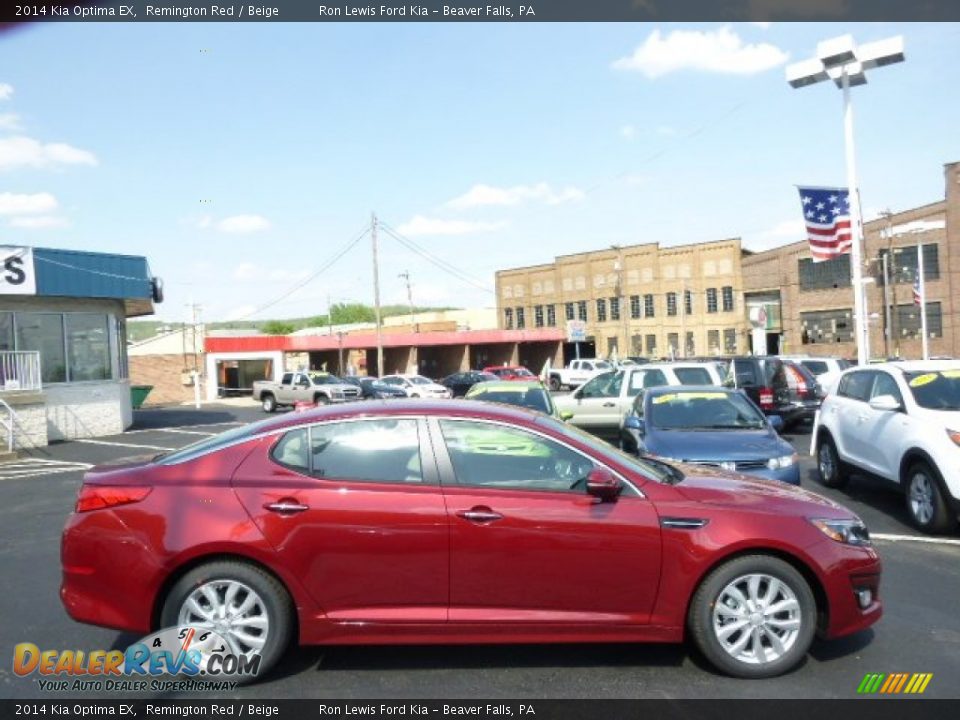 2014 Kia Optima EX Remington Red / Beige Photo #1