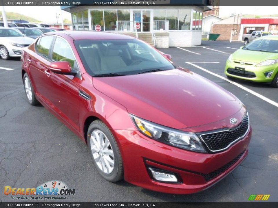 2014 Kia Optima EX Remington Red / Beige Photo #2