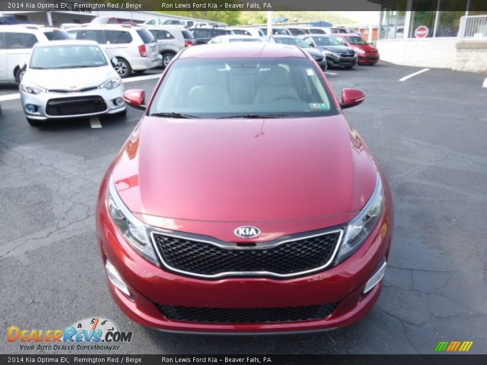2014 Kia Optima EX Remington Red / Beige Photo #3