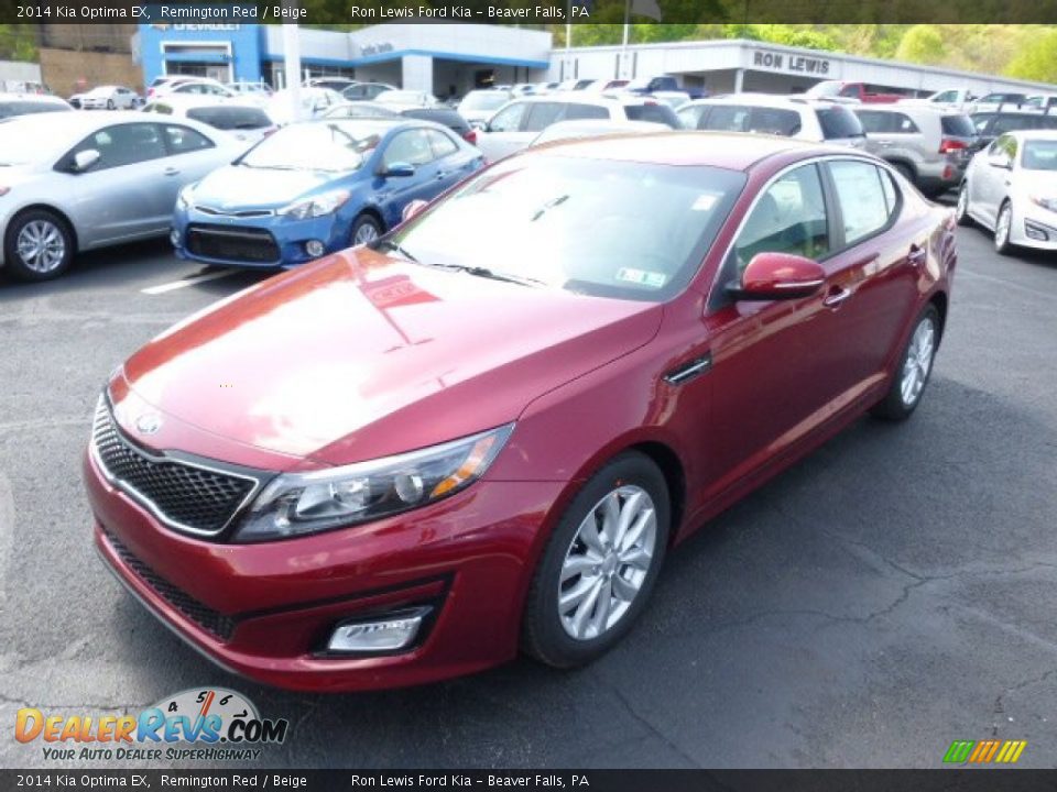 2014 Kia Optima EX Remington Red / Beige Photo #4