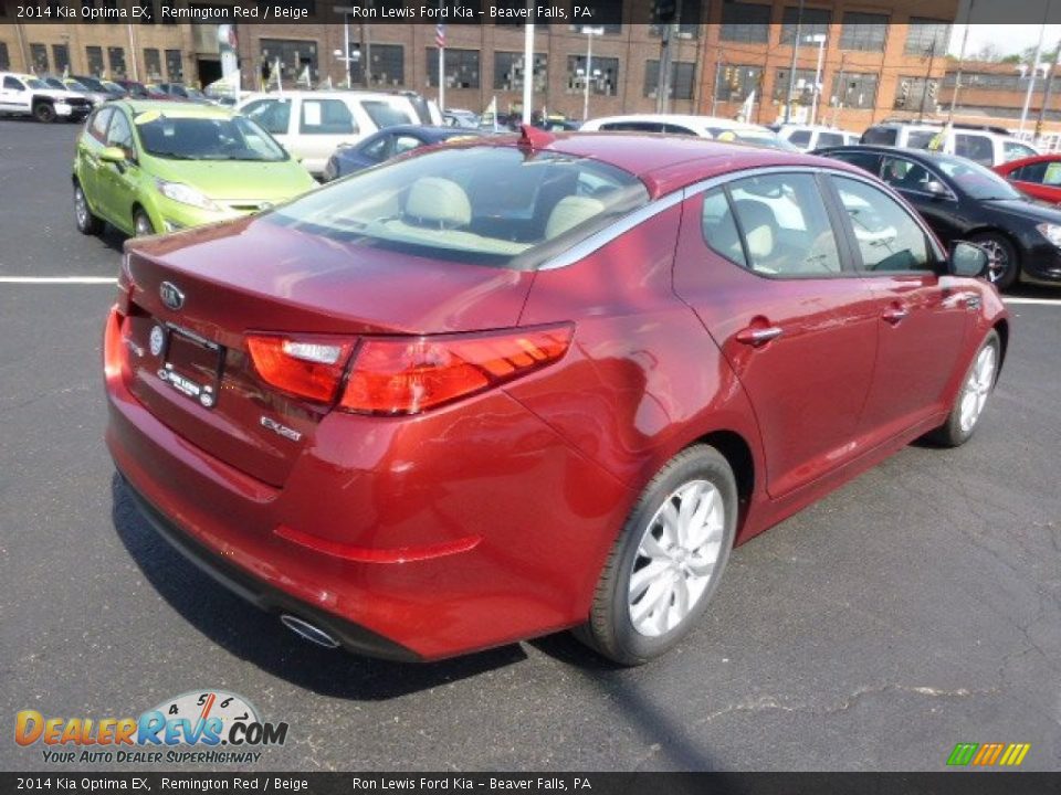 2014 Kia Optima EX Remington Red / Beige Photo #8