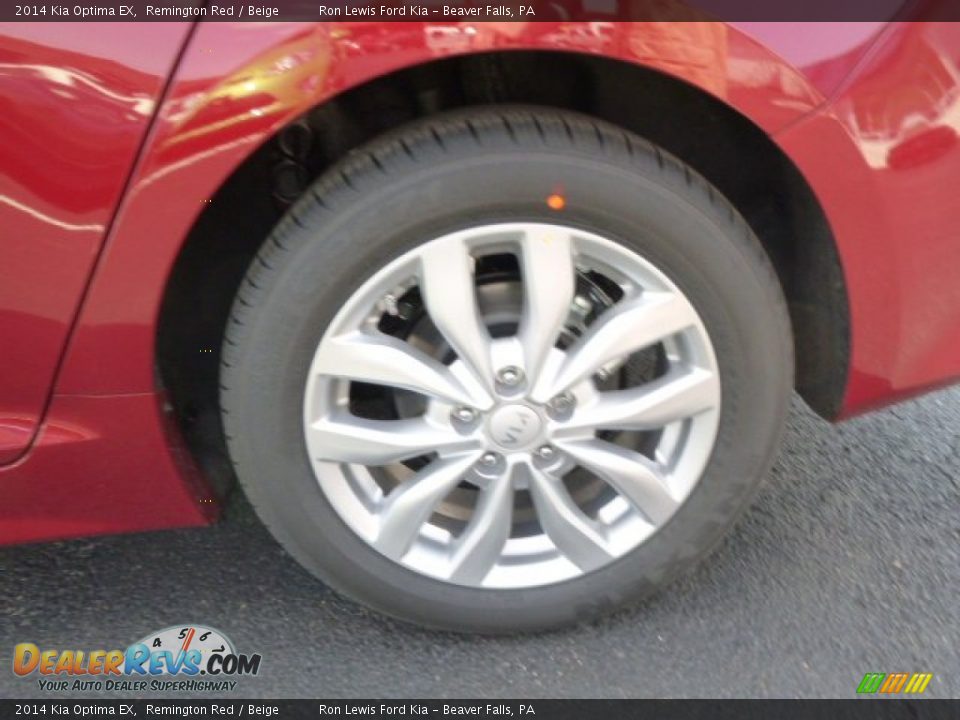 2014 Kia Optima EX Remington Red / Beige Photo #9