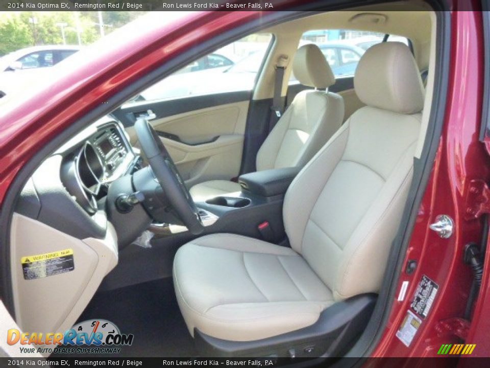 2014 Kia Optima EX Remington Red / Beige Photo #10