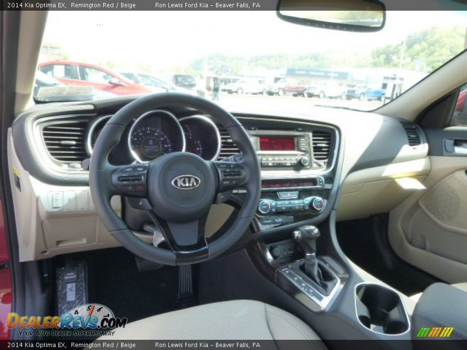 2014 Kia Optima EX Remington Red / Beige Photo #14