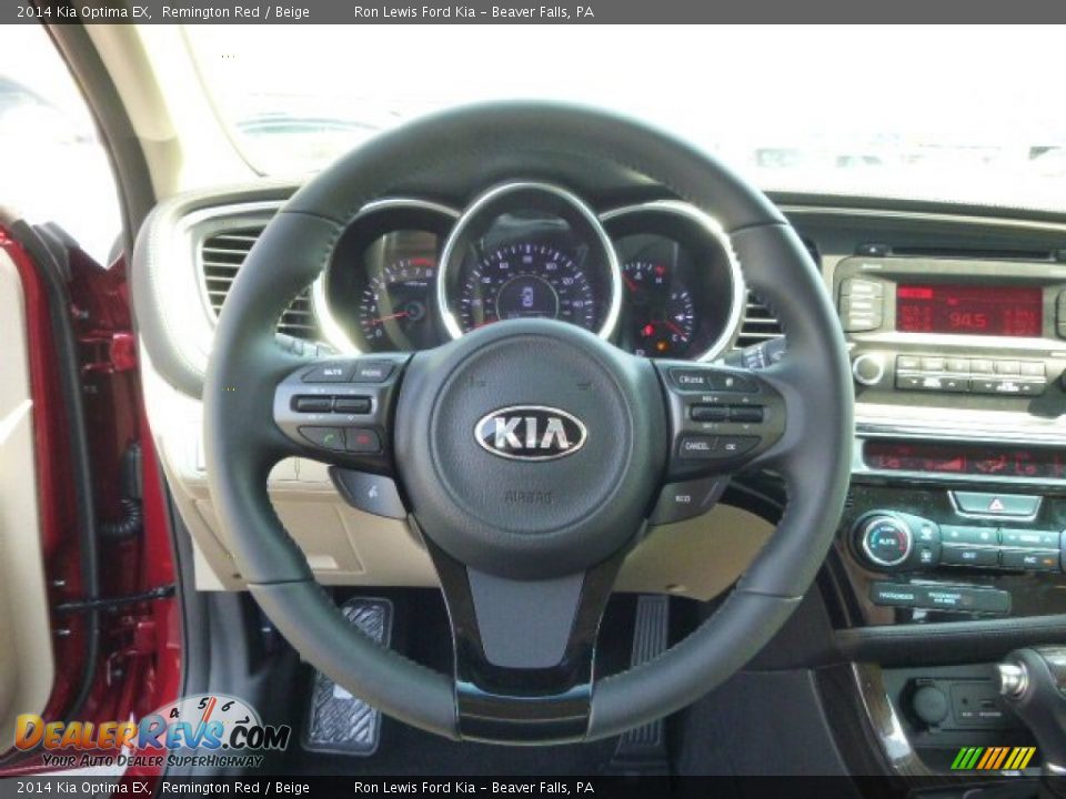 2014 Kia Optima EX Remington Red / Beige Photo #19