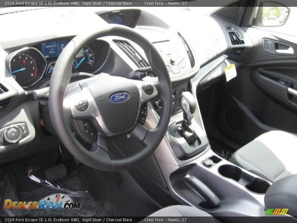 2014 Ford Escape SE 1.6L EcoBoost 4WD Ingot Silver / Charcoal Black Photo #3