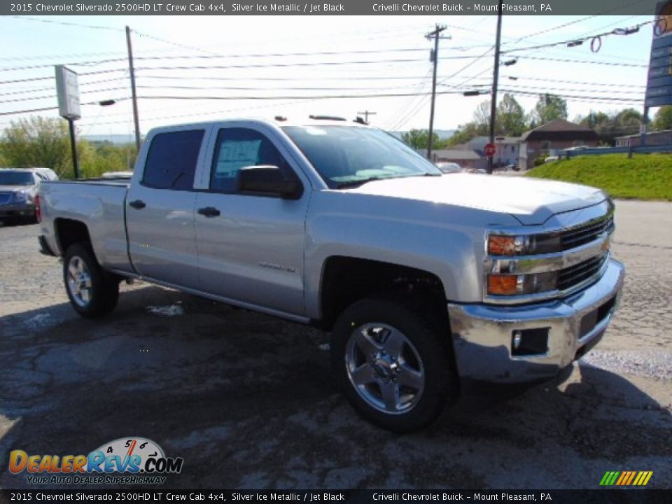 2015 Chevrolet Silverado 2500HD LT Crew Cab 4x4 Silver Ice Metallic / Jet Black Photo #4