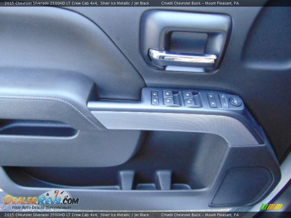 2015 Chevrolet Silverado 2500HD LT Crew Cab 4x4 Silver Ice Metallic / Jet Black Photo #17