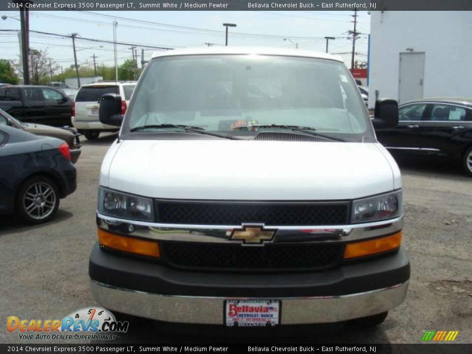 2014 Chevrolet Express 3500 Passenger LT Summit White / Medium Pewter Photo #2