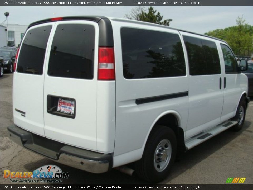 2014 Chevrolet Express 3500 Passenger LT Summit White / Medium Pewter Photo #4
