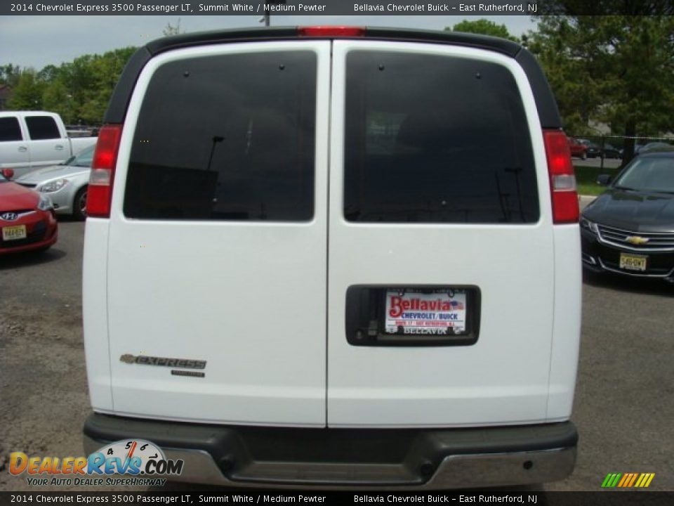 2014 Chevrolet Express 3500 Passenger LT Summit White / Medium Pewter Photo #5