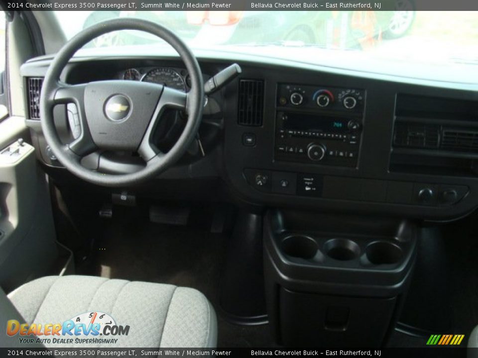 2014 Chevrolet Express 3500 Passenger LT Summit White / Medium Pewter Photo #9