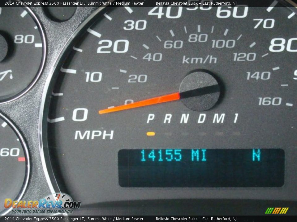 2014 Chevrolet Express 3500 Passenger LT Summit White / Medium Pewter Photo #10