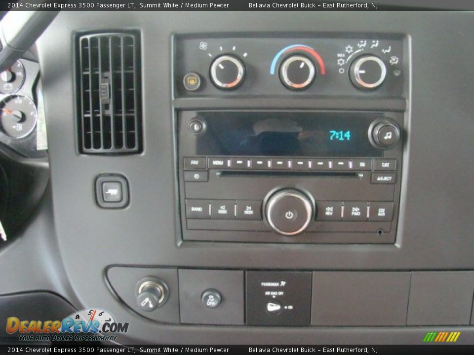 2014 Chevrolet Express 3500 Passenger LT Summit White / Medium Pewter Photo #11