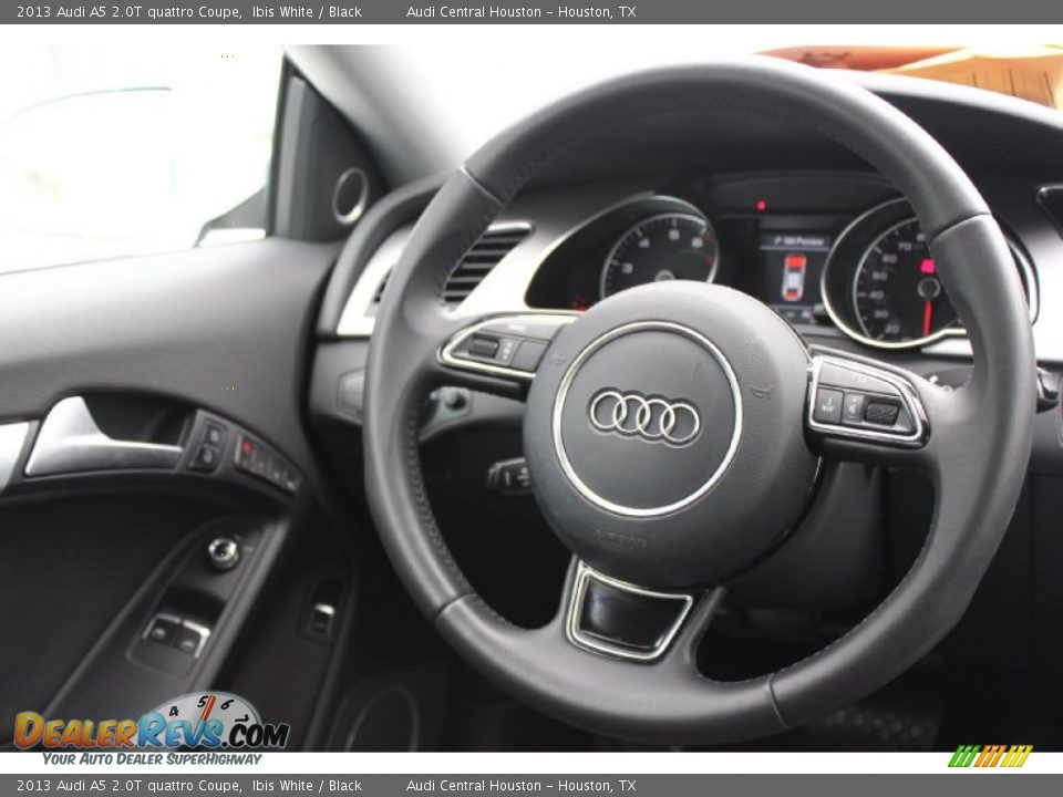 2013 Audi A5 2.0T quattro Coupe Ibis White / Black Photo #35