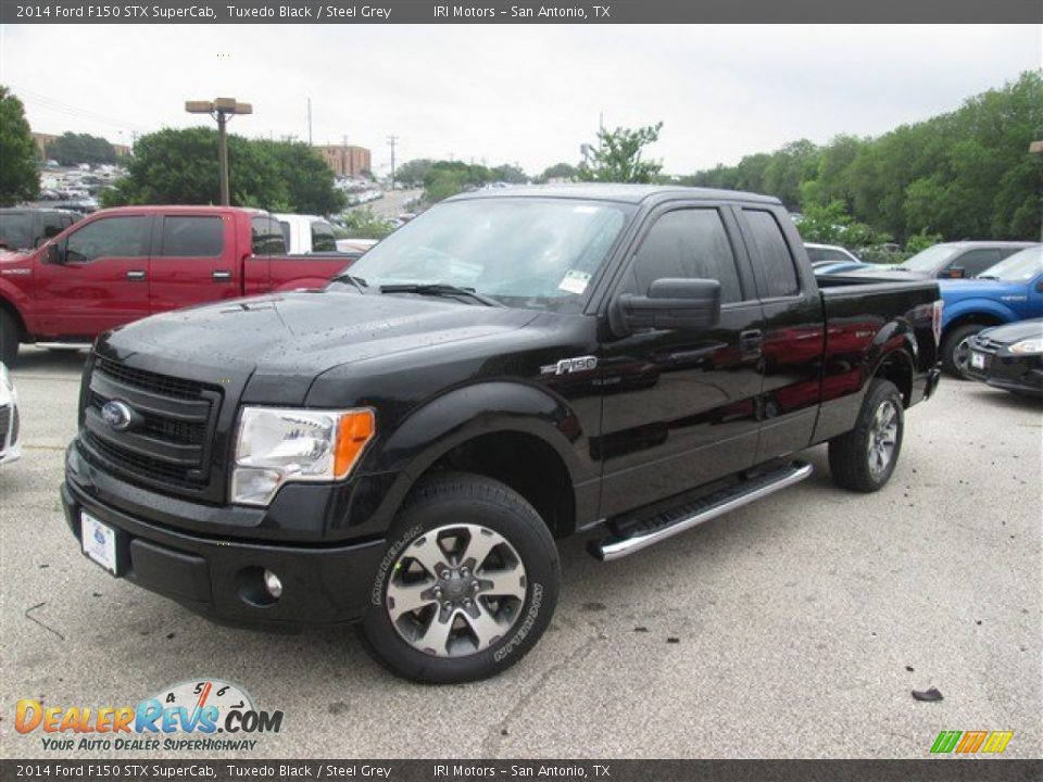 2014 Ford F150 STX SuperCab Tuxedo Black / Steel Grey Photo #1