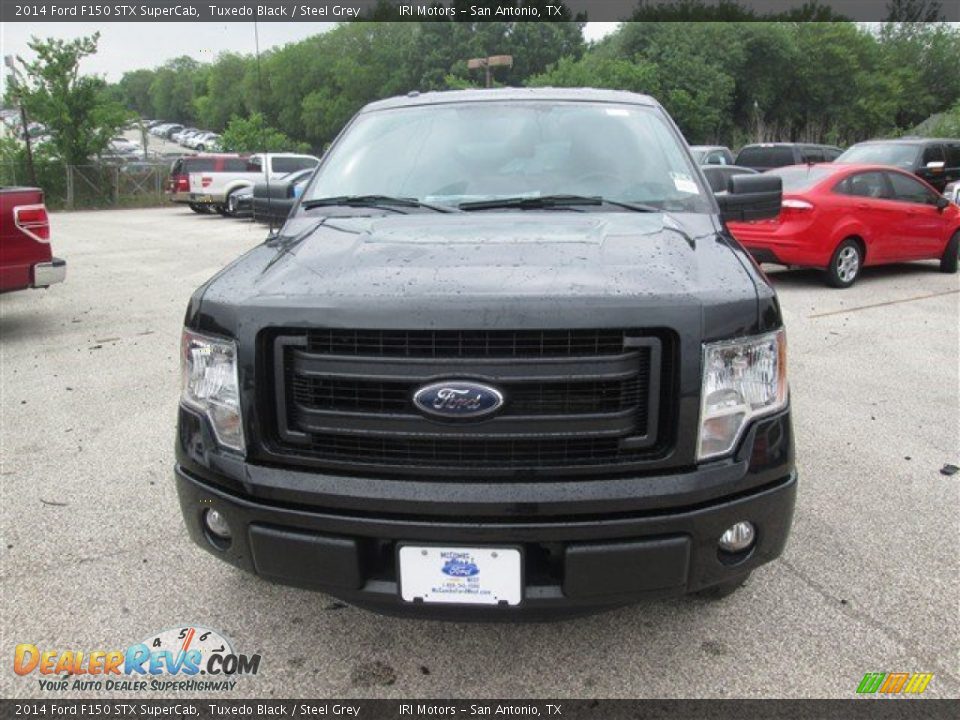 2014 Ford F150 STX SuperCab Tuxedo Black / Steel Grey Photo #2